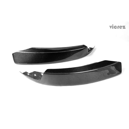 - Vicrez BMW 3 Series E90 M sport LCI 2009-2011 Carbon Fiber Front Bumper Lip Splitters - vz100419