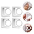 thumbnail image 2 of Miangastore Curtain Support White 4Pcs 2.00X1.57X1.10 Inch, 2 of 9