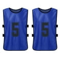 thumbnail image 4 of Nebublu Soccer Team Training Bibs - 6 PCS Adults Pinnies - Quick Drying Football Jerseys, 4 of 7