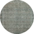thumbnail image 2 of Addison Rugs Mayfield Premium Machine Washable Traditional Border Teal Round Rug, 8' x 8', 2 of 6