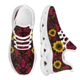 thumbnail image 1 of Zapatos clásicos de mujer con diseño de girasol y rosa roja, zapatillas de punto, talla grande 45 46, calzado cómodo y transpirable., 1 of 6