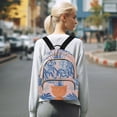 thumbnail image 7 of FORMRS Mini Backpack Purse for Women Travel Daypack Casual Shoulder Bag, Pink Leaves, 7 of 7