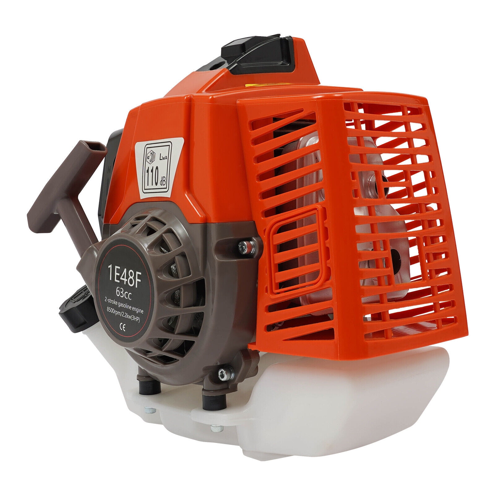2 Strokes 3HP Petrol Motor Gasoline Engine 63CC Air-cooled Single-cylinder 1L Engine 110dB Hand-pull Start