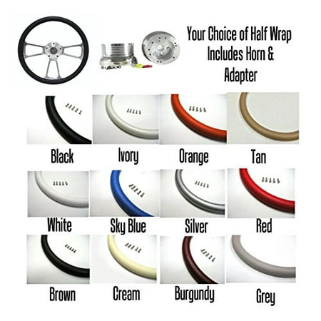 - Hot Rod Steering Wheel - Billet Aluminum, Your Choice of Color Full Kit Included