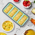 thumbnail image 2 of Silicone Freezer Trays with Lid,2-Pack 1 Cup Silicone Freezer Molds Stackable Souper Cubes Ice Cube Tray for Meal Prep & Freezing Soup, Stews, Sauces,BAP Free, 2 of 9
