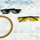 thumbnail image 4 of Paquete de 2 gafas de sol divertidas pixeladas mosaico Gamer gafas fiesta discoteca Cool brillar Electrónica, 4 of 5