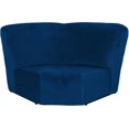 thumbnail image 2 of Funda para asiento en esquina ULTICOR, azul marino, terciopelo afelpado, 2 of 3
