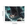 thumbnail image 3 of Bingfone Wave Ocean Animal Shark Tapestry Wall Hanging Decor for Living Room Bedroom Dorm Classroom Office Decor 29x37 Inch, 3 of 8