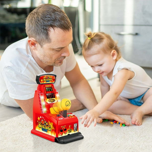 Jeu De Boxe à Doigts CUSROS – Machine à Frapper Avec Scores, Lumières Et Cible Souple Pour Enfants