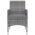 thumbnail image 2 of vidaXL 9 Piece Garden Dining Set with Cushions Poly Rattan and Glass, 2 of 5