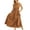 Terracotta, variant on Women's Polka Dot Round Neck Sleeveless Midi Dress 100% Polyester Lightweight Chic Everyday Wardrobe For Spring Wear