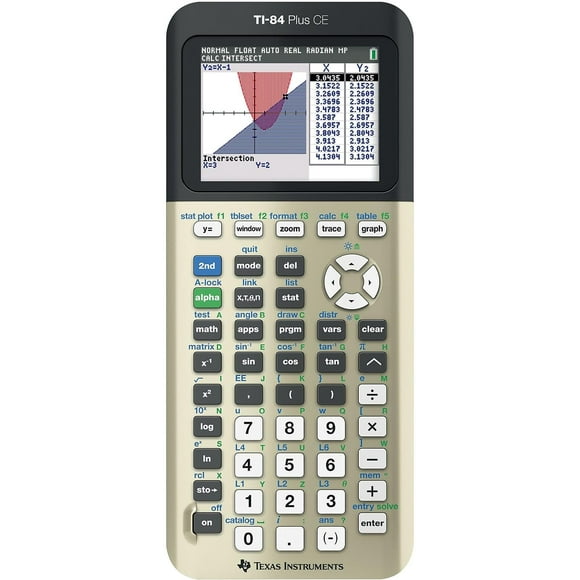 Calculadora gráfica Texas Instruments TI-84 Plus CE Golden