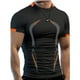 thumbnail image 2 of Camiseta deportiva para hombre, camiseta de entrenamiento transpirable, manga corta con estampado bonito para gimnasio, 2 of 5