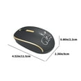 JunYeShi Rechargeable Mouse Cute Puppy Mouse mute button, 200 days