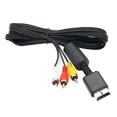 PlayStation AV Cable For PS1, PS2, PS3 - 6ft Composite RCA Video Audio Cord Aftermarket 13 thumbnail image