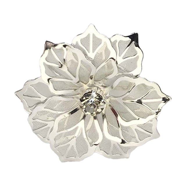 Anillo de servilleta con cierre de malla metálica y diamantes, ideal para hotel, mesa de fiesta, decoración de mesa.