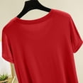 thumbnail image 6 of Womens Mulberry Silk T Shirts Basic Crewneck Short sleeve Tee Tops Blouse Summer Casual Solid Tshirts, 6 of 8