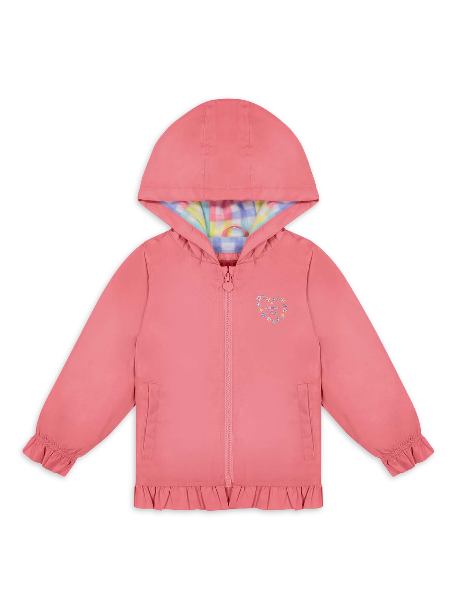 LONDON FOG Baby Girls Reversible Quilted Midweight Jacket 