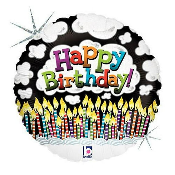 LOONBALLOON Birthday-over-the-hill Balloons, 18″ UP IN SMOKE BIRTHDAY