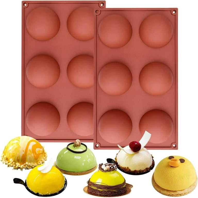 Food Grade Silicone Mold 6 Waffle Cookie Pudding Chocolate Tray Mold Silica  Gel Candy Baking Mould Aromather Melt Wax Handicraft Tool 