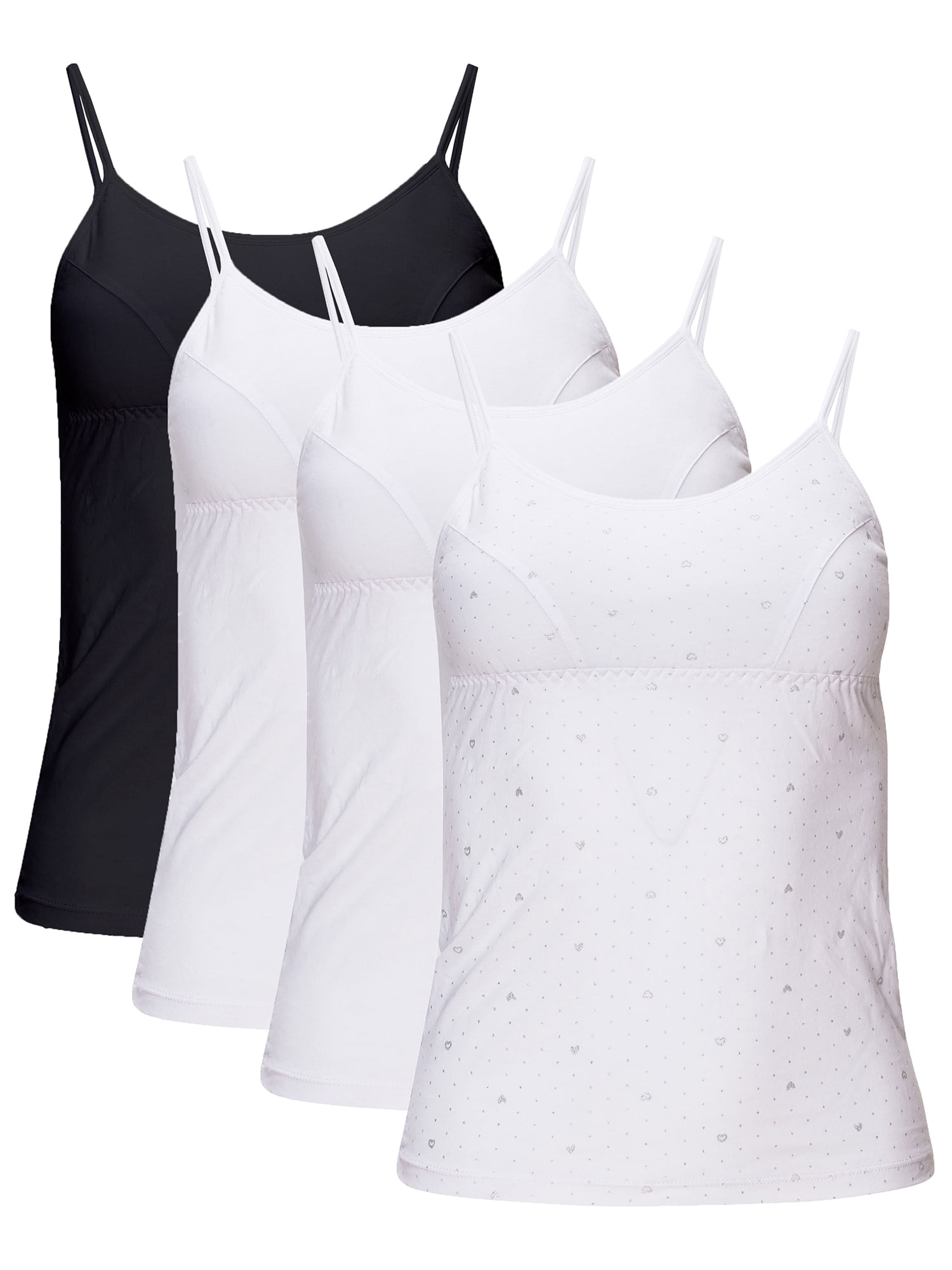 B2BODY B2BODY Juniors Girls Camisole Cotton Shelf Bra Undershirts