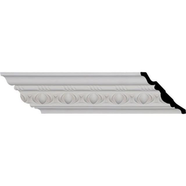 Ekena Millwork MLD04X04X06JA Moulage par Couronne d'Œufs et de Fléchettes