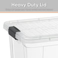 thumbnail image 3 of Superio Small Clear Storage Box with Lid, 6.6 Quart Plastic Container Bins for Organizing, Stackable Crates, BPA Free, Non Toxic, Odor Free, Organizers for Home, Office, School, and Dorm, 10 Pack, 3 of 7