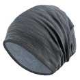thumbnail image 2 of Knitted Hat Striped Baggy Slouchy Thin Breathable Windproof Solid Color Spring Autumn Women Men Beanie Skull Ca, 2 of 8