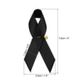 thumbnail image 2 of Unique Bargains Ribbon Pins, 100Pcs Black Awareness Ribbon Satin with Safety Pins, 2 of 7