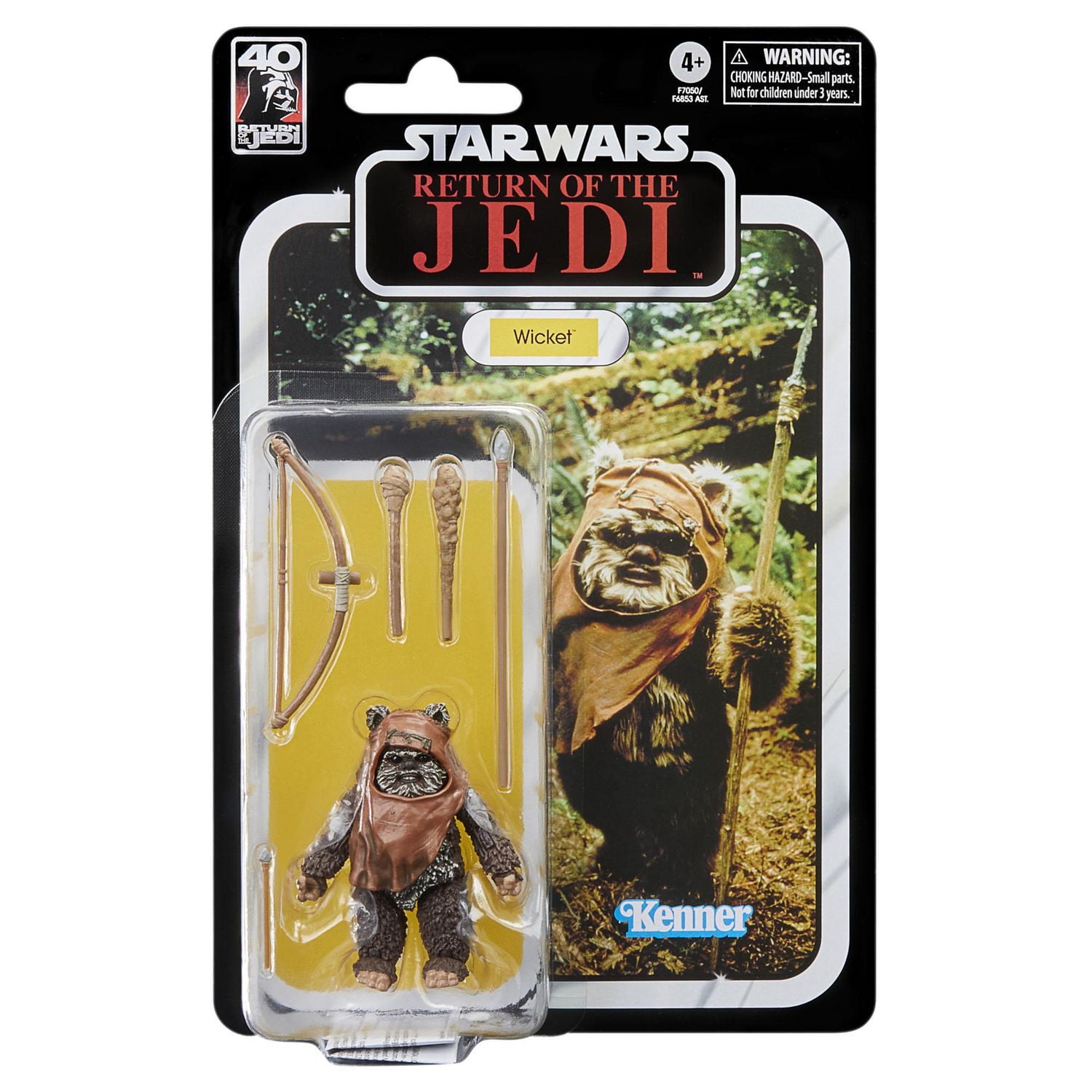 Star Wars The Black Series, Wicket, Star Wars : Le retour du Jedi, 40e anniversaire, figurine de collection de 15 cm, à partir de 4 ans