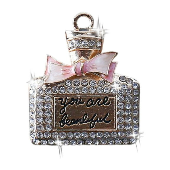 Mosey Car Air Vent Clip Stylish Faux Crystal High Heel Shoe Design Easy to Install Car Interior Decoration