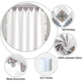 thumbnail image 5 of Boho Bathroom Shower Curtain Colorful Floral Pattern Exotic Paisley Damask Print Design Shower Curtains for Home Decorative Waterproof Polyester Fabric Bath Curtain with Hooks, 72x84 Inch, 5 of 6
