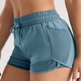 thumbnail image 5 of Athletic Running Shorts for Women Lightweight Breathable Elastic High Waist Moisture Wicking Workout Yoga Gym Shorts, 5 of 6