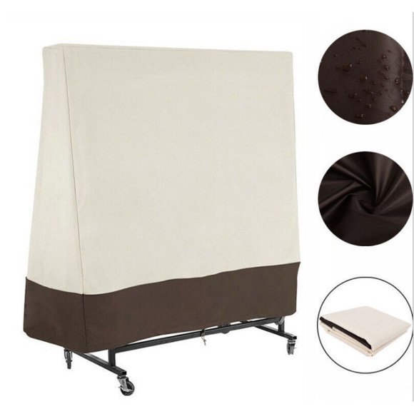 Indoor Outdoor Waterproof Ping Pong Table Cover Table Tennis Table Waterproof Cover Ping Pong Table Cover 62.99*33.46*62.99CM