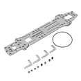 thumbnail image 1 of RC Chassis Battery Bracket Kit, Improve Performance Load Reduction RC Car Chassis Plate Kit Easy To Install Carbon Fiber  For 1: 10 Drift Car Black,Silver SSG, 1 of 8