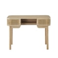 thumbnail image 4 of 2-Door Wood and Rattan Desk Classic Style Bedroom, 4 of 7