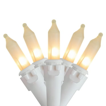 Northlight Frosted Mini Christmas Light Set - Clear - 24.5' White Wire - 50ct