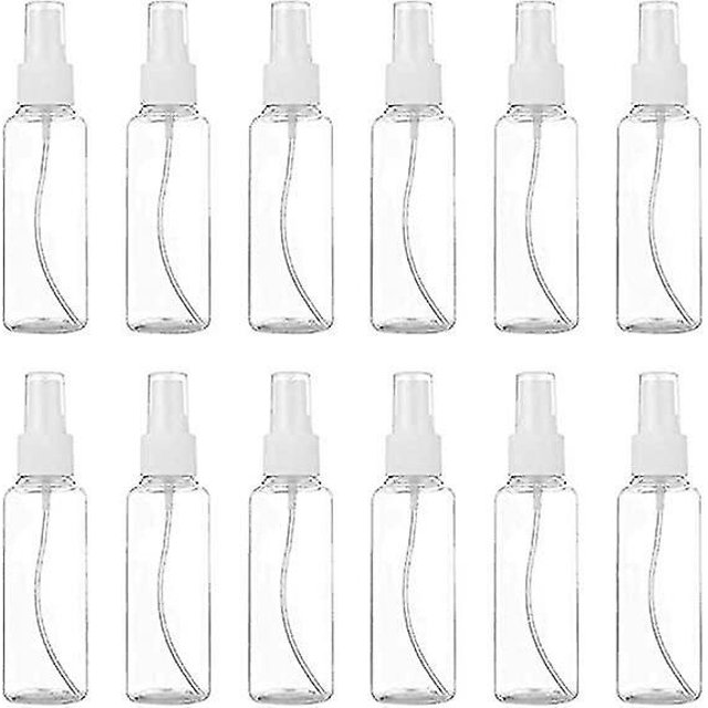 Botella de Spray Vacía LANNMXG 50 ml Atomizador de Plástico Transparente