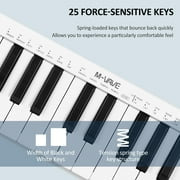 M-VAVE SMK USB MIDI Keyboard Controller with 25 Velocity Sensitive Mini Keys 1 Knob, Protable Music keyboard Plug and Play