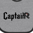thumbnail image 4 of Inktastic Captain with pirate hat Boys or Girls Baby Bib, 4 of 4