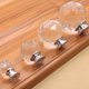 thumbnail image 4 of Manija de cristal de Color, cajón esférico de diamante de un solo orificio, armario, manija de muebles para el hogar, accesorios de Hardware Conjuntos de muebles de dormitorio Transparente 30 mm Bewildely  JJ12822-01B, 4 of 6