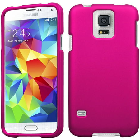 ROSE PINK PROTEX RUBBERIZED HARD SHELL CASE COVER FOR SAMSUNG GALAXY S5 S