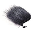thumbnail image 1 of Gray EY-M24 Furry Outdoor Micrófono Parabrisas Artificial Fur Muff Wind Cover 9Cmx5cm L X D Para Rode Stereo Videomic Pro y Más Gris-, 1 of 7