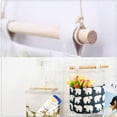 thumbnail image 4 of Bolsa de almacenamiento colgante de 3 piezas con 3 bolsillos, cesta de tela para colgar en la pared, organizador para dormitorio, baño y cocina, impermeable y elegante (oso, árbol y ballena), 4 of 5
