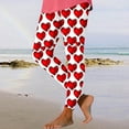 thumbnail image 5 of hotojiny Valentines Day Leggings for Women Trendy Cute Heart Print Yoga Pants Tights Soft High Waisted Athletic Pants, 5 of 6