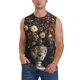 thumbnail image 1 of Fotbe Vintage Floral Vase A Men's Camiseta sin Mangas Estampada para Hombres, Playera Casual para Gimnasio, Entrenamiento, Playa-X-Large, 1 of 7