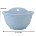 Plant Pots,Wall Hanging Flower Pots Plastic Semi Circular Fence Hanging