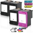 thumbnail image 1 of 4 Inkfirst Remanufactured Ink Cartridges Replacement for HP 60 XL 60XL CC641WN CC644WN Photosmart C4635 C4640 C4650 1SET 2BK, 1 of 4