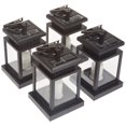 thumbnail image 4 of Trademark Innovations 5.6" LED Solar Hanging Umbrella Lantern Candle Lights - Amber Color - Set of 4, 4 of 4
