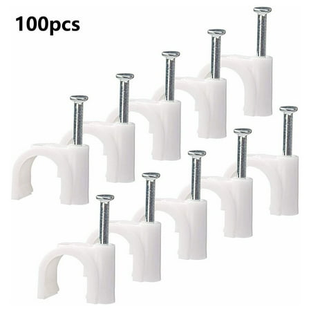 

Gerich White Round Cable Clip 4mm- 9mm with Fixing Nail